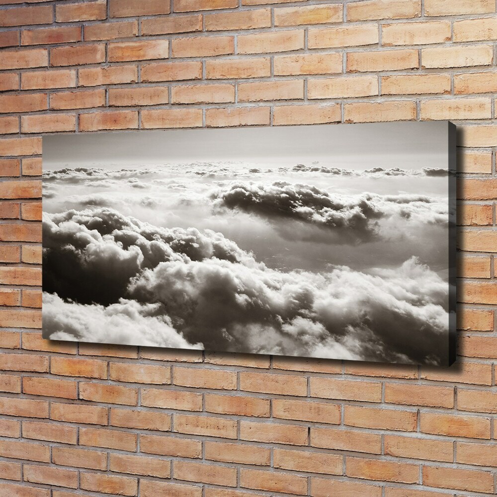 Tableau mural sur toile Vue des nuages à partir d'un oiseau