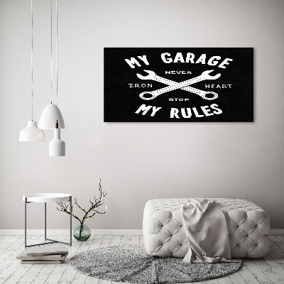 Tableau photo sur toile Mon garage