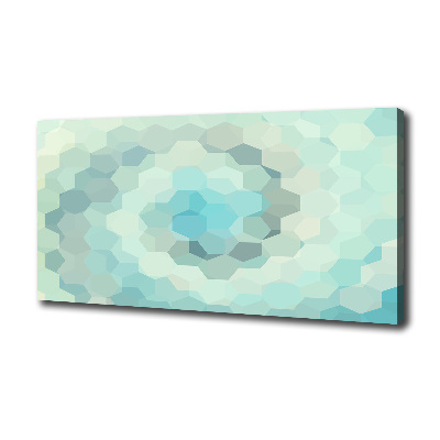 Tableau photo sur toile Abstrait hexagones bleus