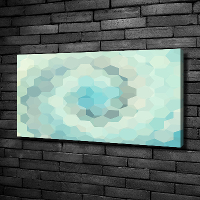 Tableau photo sur toile Abstrait hexagones bleus