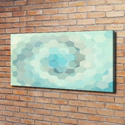 Tableau photo sur toile Abstrait hexagones bleus