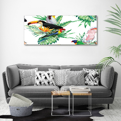 Tableau toile imprimée Oiseaux tropicaux