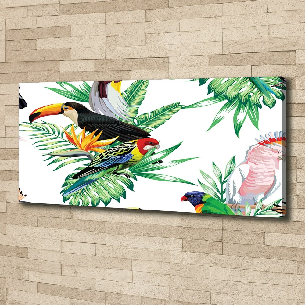 Tableau toile imprimée Oiseaux tropicaux