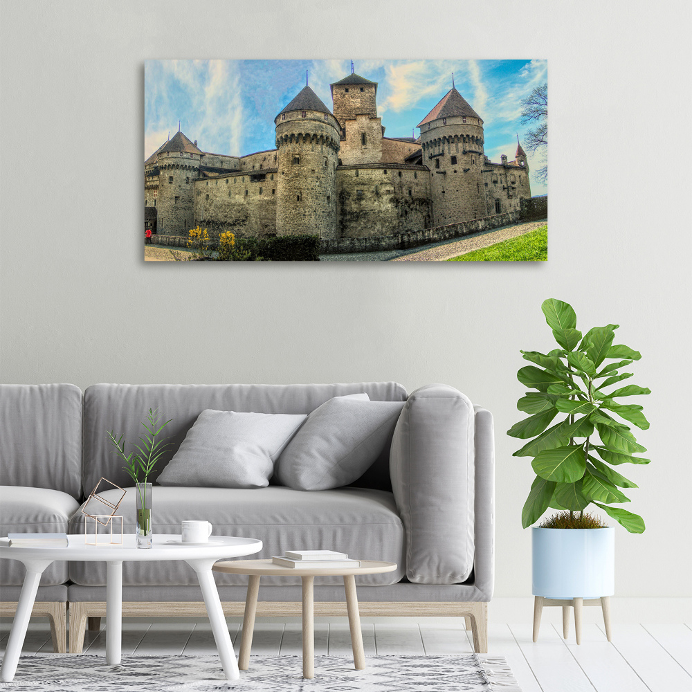 Tableau photo sur toile Château en Suisse