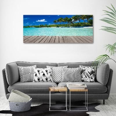 Tableau imprimé sur toile Plage exotique