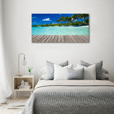 Tableau imprimé sur toile Plage exotique