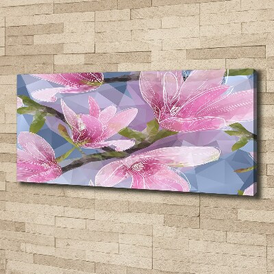 Tableau imprimé sur toile Magnolia rose