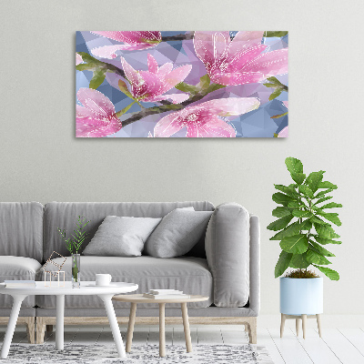 Tableau imprimé sur toile Magnolia rose