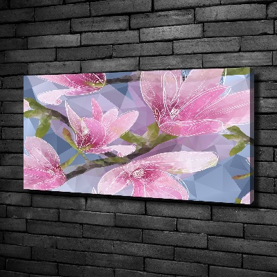 Tableau imprimé sur toile Magnolia rose