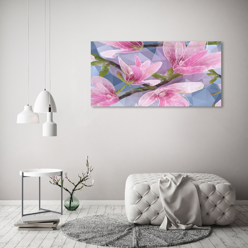 Tableau imprimé sur toile Magnolia rose