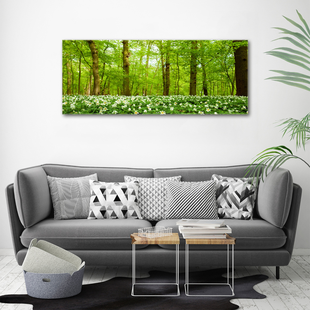 Tableau imprimé sur toile Fleurs en forêt