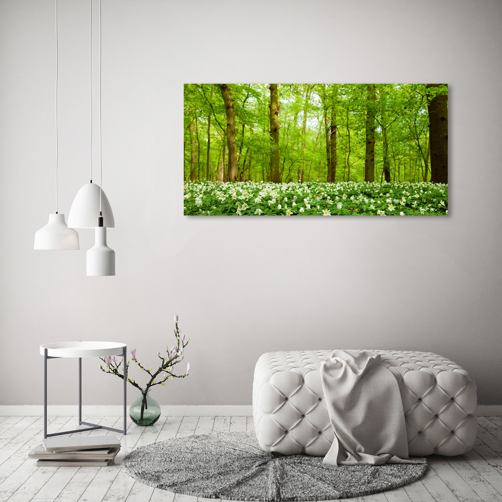 Tableau imprimé sur toile Fleurs en forêt