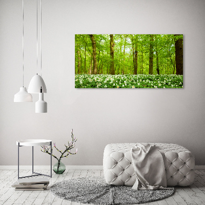 Tableau imprimé sur toile Fleurs en forêt