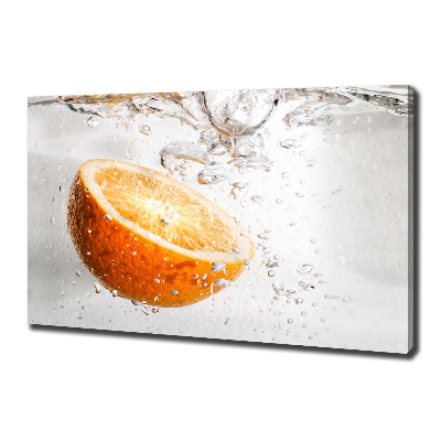 Tableau toile imprimée Oranges et eau