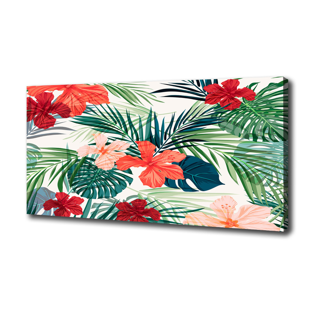 Tableau toile imprimée Fleurs exotiques