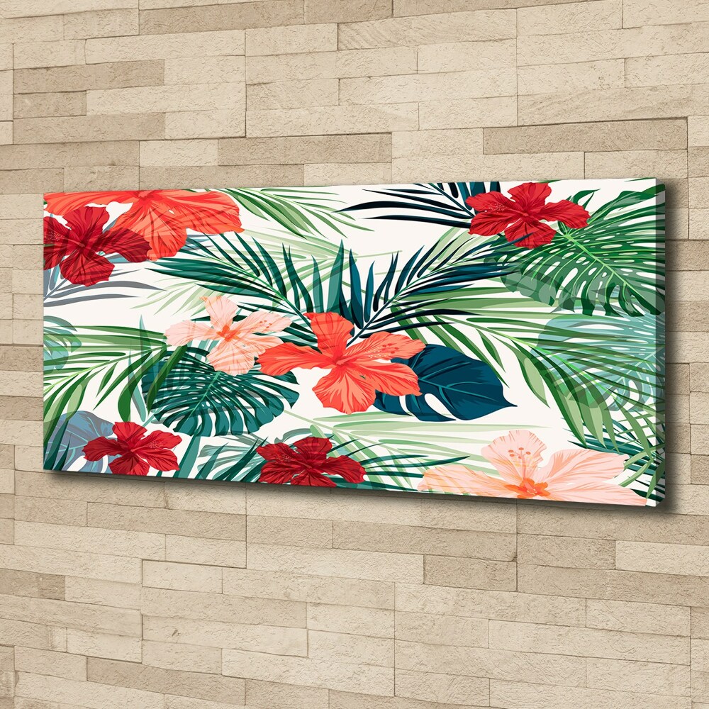 Tableau toile imprimée Fleurs exotiques