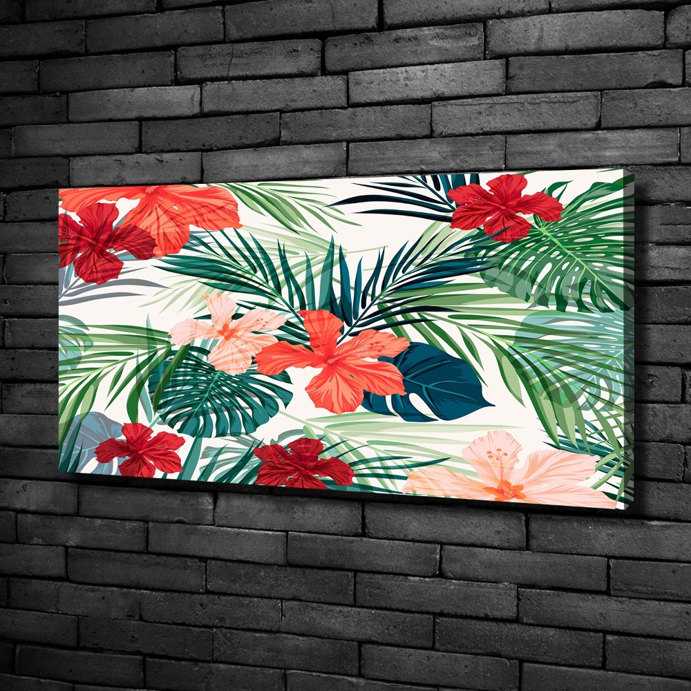 Tableau toile imprimée Fleurs exotiques