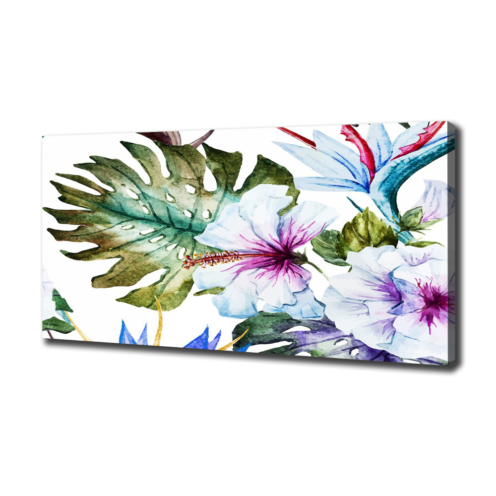 Tableau imprimé sur toile Les fleurs hawaïennes