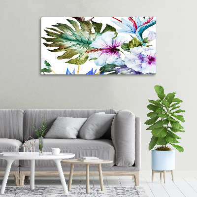 Tableau imprimé sur toile Les fleurs hawaïennes