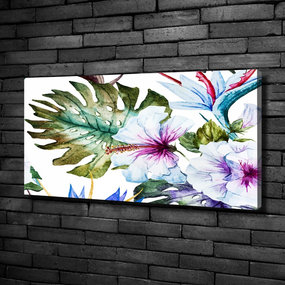 Tableau imprimé sur toile Les fleurs hawaïennes