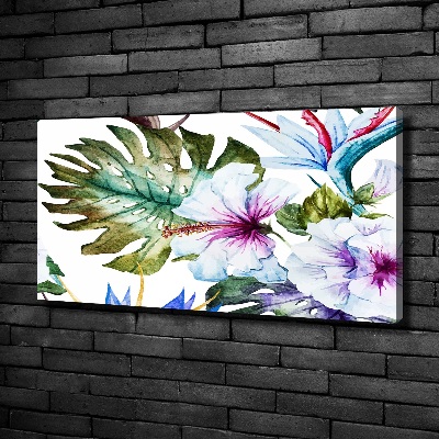 Tableau imprimé sur toile Les fleurs hawaïennes