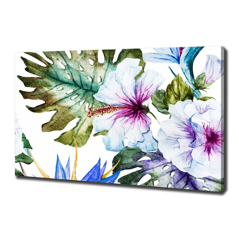 Tableau imprimé sur toile Les fleurs hawaïennes