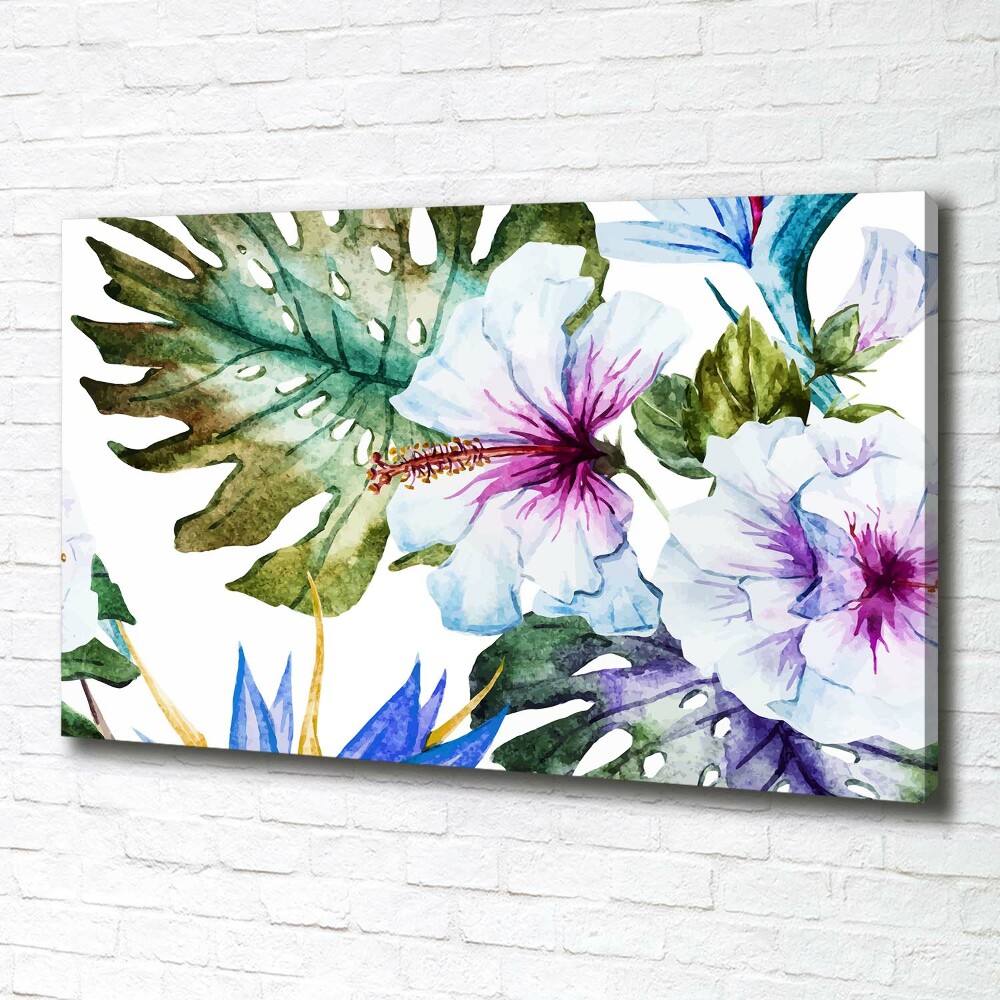 Tableau imprimé sur toile Les fleurs hawaïennes