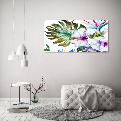 Tableau imprimé sur toile Les fleurs hawaïennes