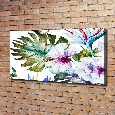 Tableau imprimé sur toile Les fleurs hawaïennes