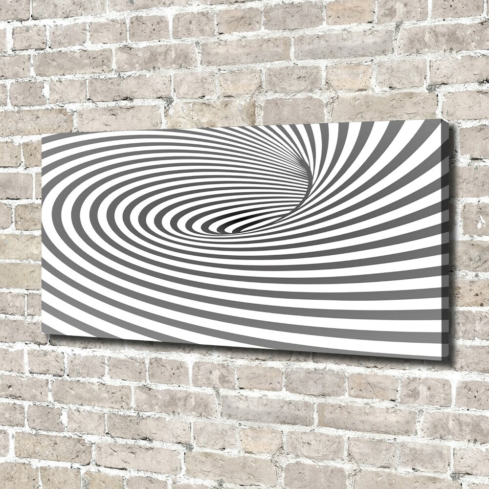 Tableau mural sur toile Spirale rayée