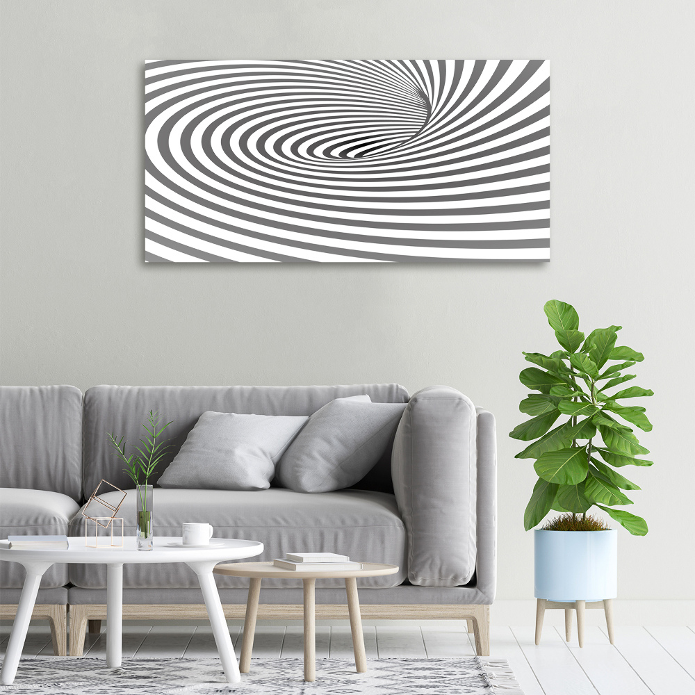 Tableau mural sur toile Spirale rayée