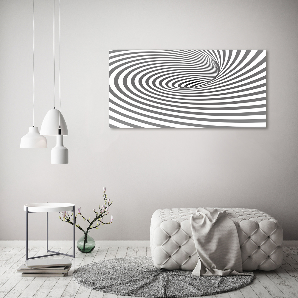 Tableau mural sur toile Spirale rayée