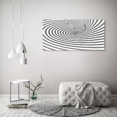 Tableau mural sur toile Spirale rayée