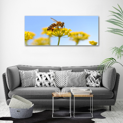 Tableau imprimé sur toile Une abeille sur une fleur