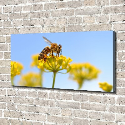 Tableau imprimé sur toile Une abeille sur une fleur