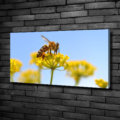 Tableau imprimé sur toile Une abeille sur une fleur