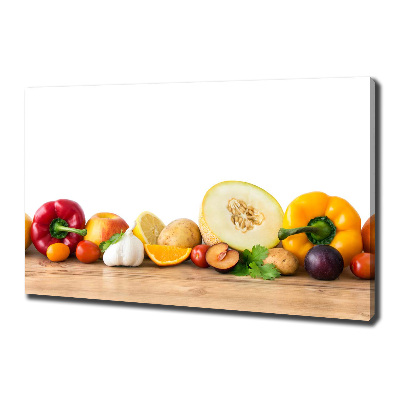 Tableau sur toile Fruits et légumes