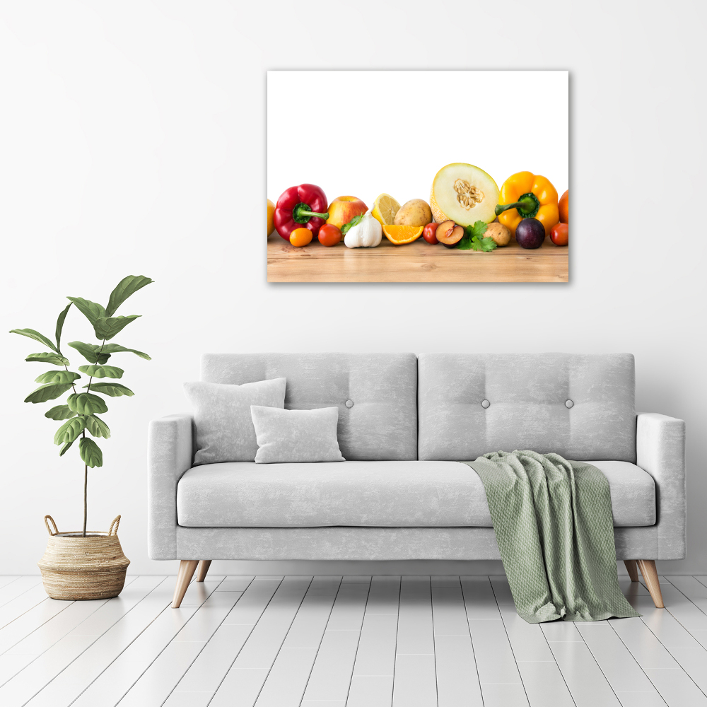 Tableau sur toile Fruits et légumes