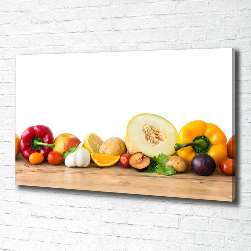 Tableau sur toile Fruits et légumes