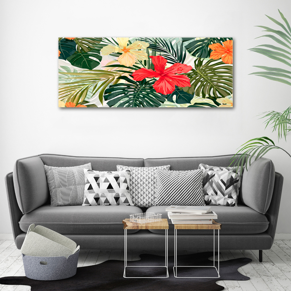 Tableau photo sur toile Fleurs hawaïennes