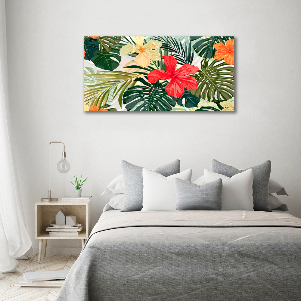 Tableau photo sur toile Fleurs hawaïennes