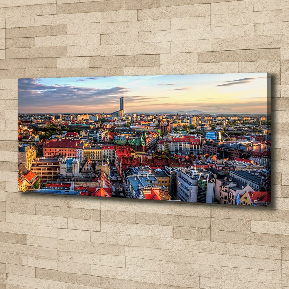 Tableau mural sur toile Panorama de Wrocław