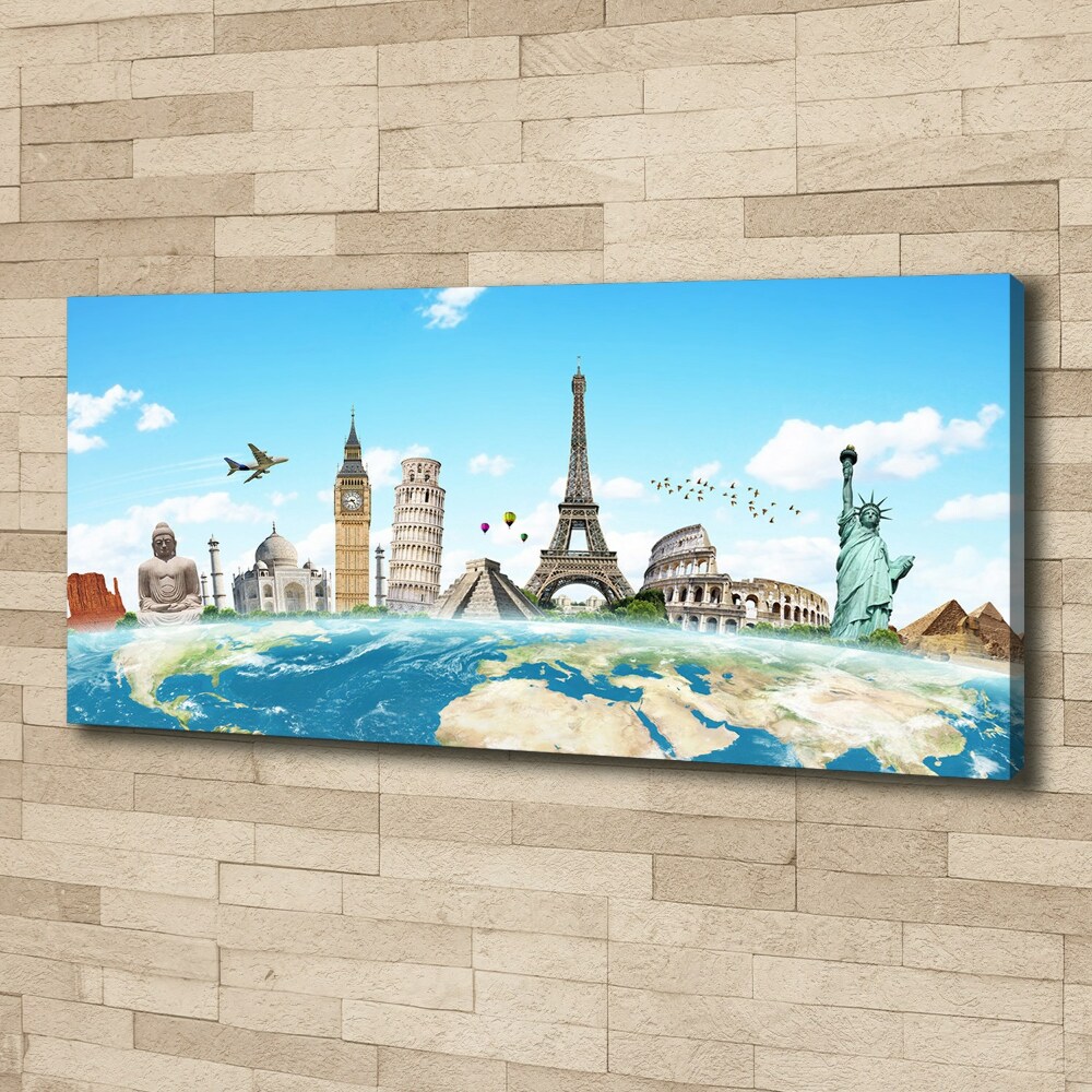 Tableau toile imprimée Monuments du monde