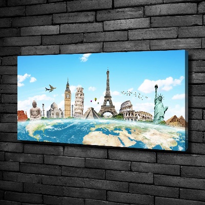 Tableau toile imprimée Monuments du monde