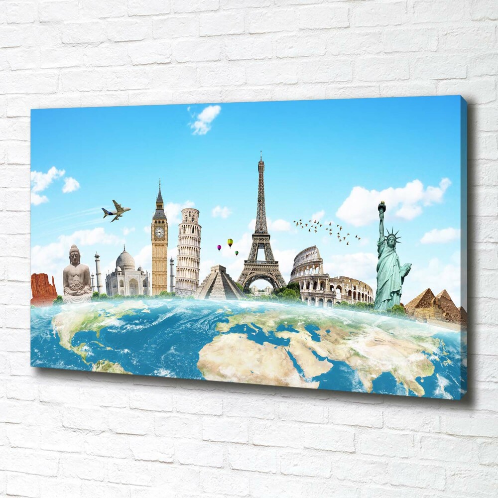 Tableau toile imprimée Monuments du monde