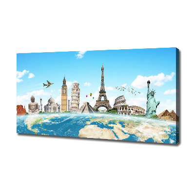 Tableau toile imprimée Monuments du monde