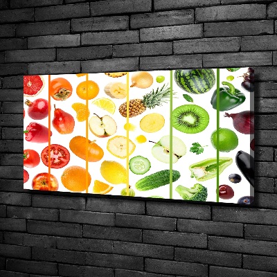 Tableau toile imprimée Fruits et légumes