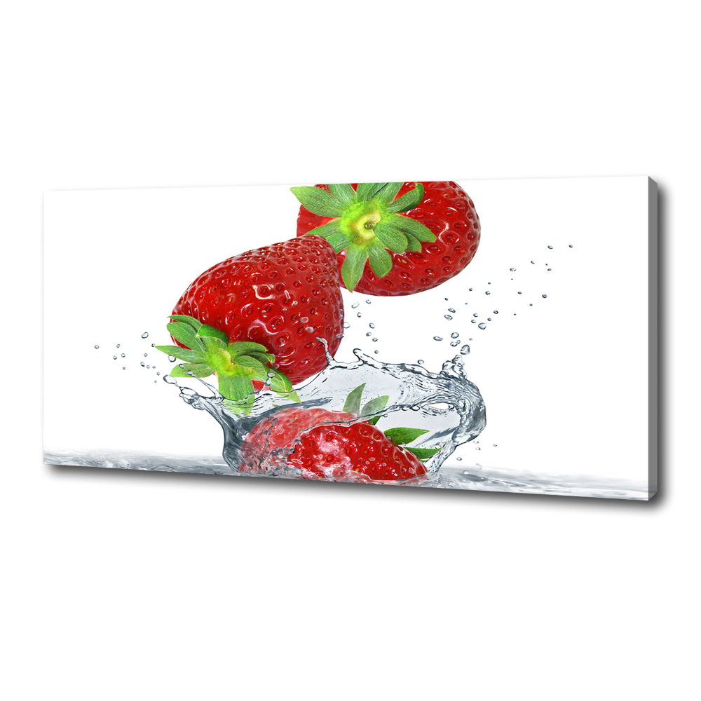 Tableau sur toile Chute de fraises