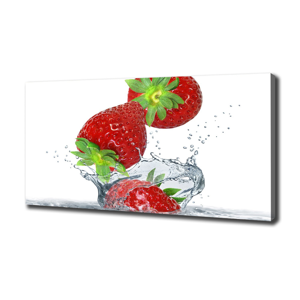 Tableau sur toile Chute de fraises