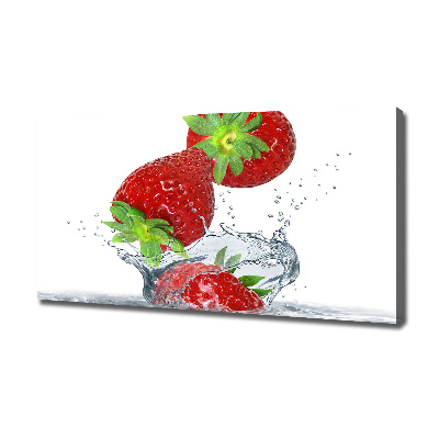 Tableau sur toile Chute de fraises